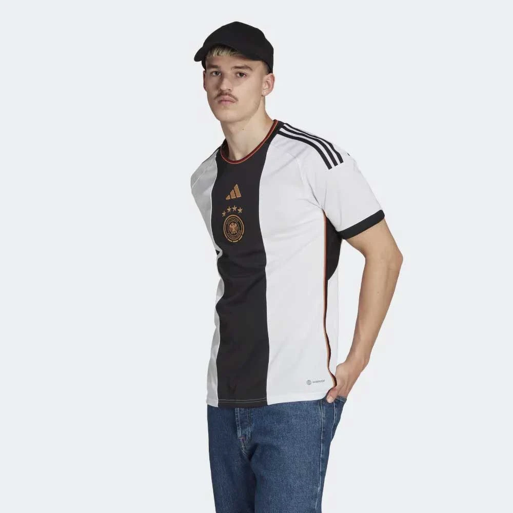 ADIDAS Men's Germany 2022 Home Jersey - White 4 ADIDAS Men's Germany 2022 Home Jersey - White - Image 2
