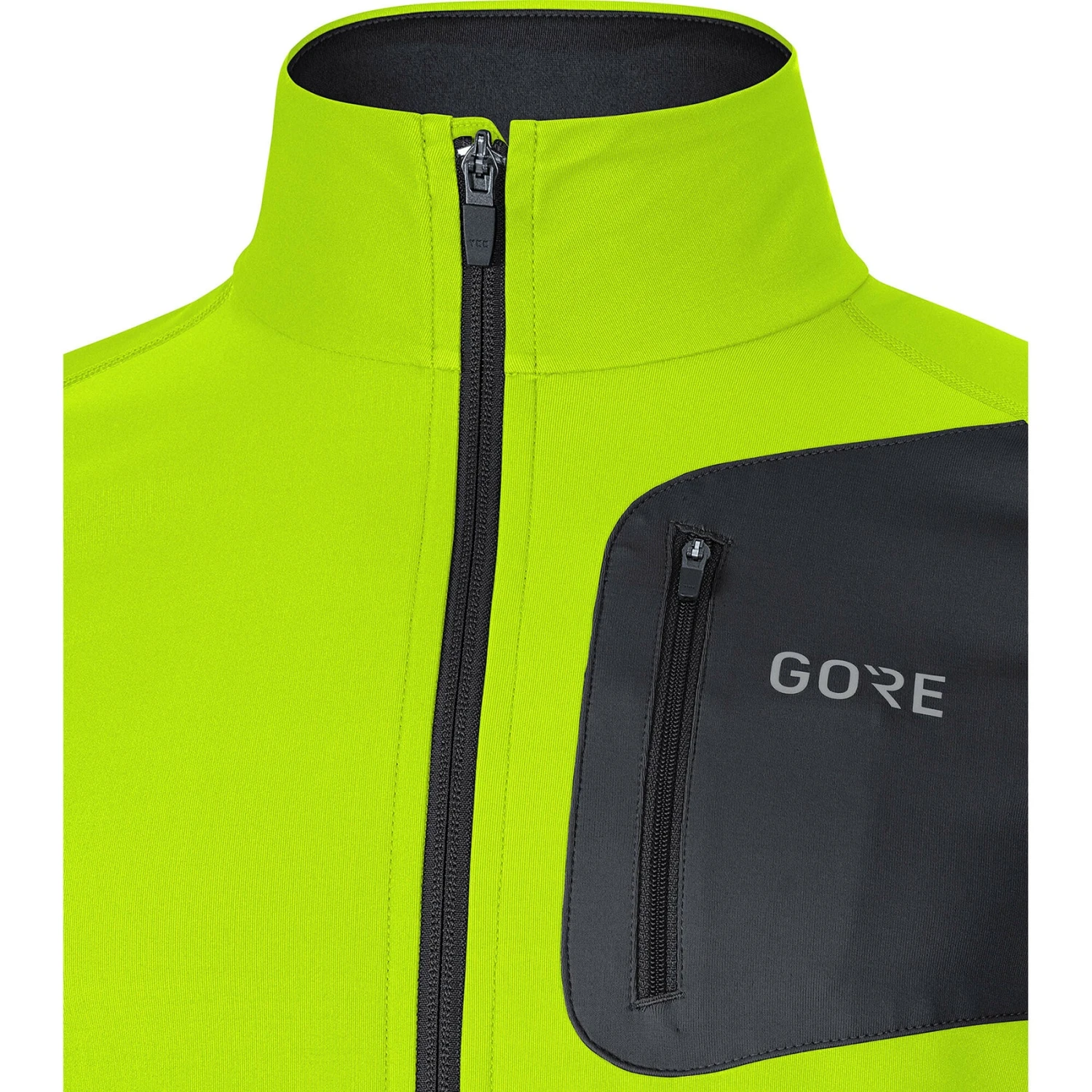 Gore Wear Men's R3 Partial GORE® WINDSTOPPER® Shirt - Neon Yellow/Black 6 Gore Wear Men's R3 Partial GORE® WINDSTOPPER® Shirt - Neon Yellow/Black - Image 4