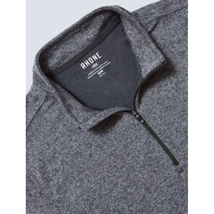 Men's Commuter 1/4 Zip Top - Dark Grey Heather 4 Men's Commuter 1/4 Zip Top - Dark Grey Heather - Image 2