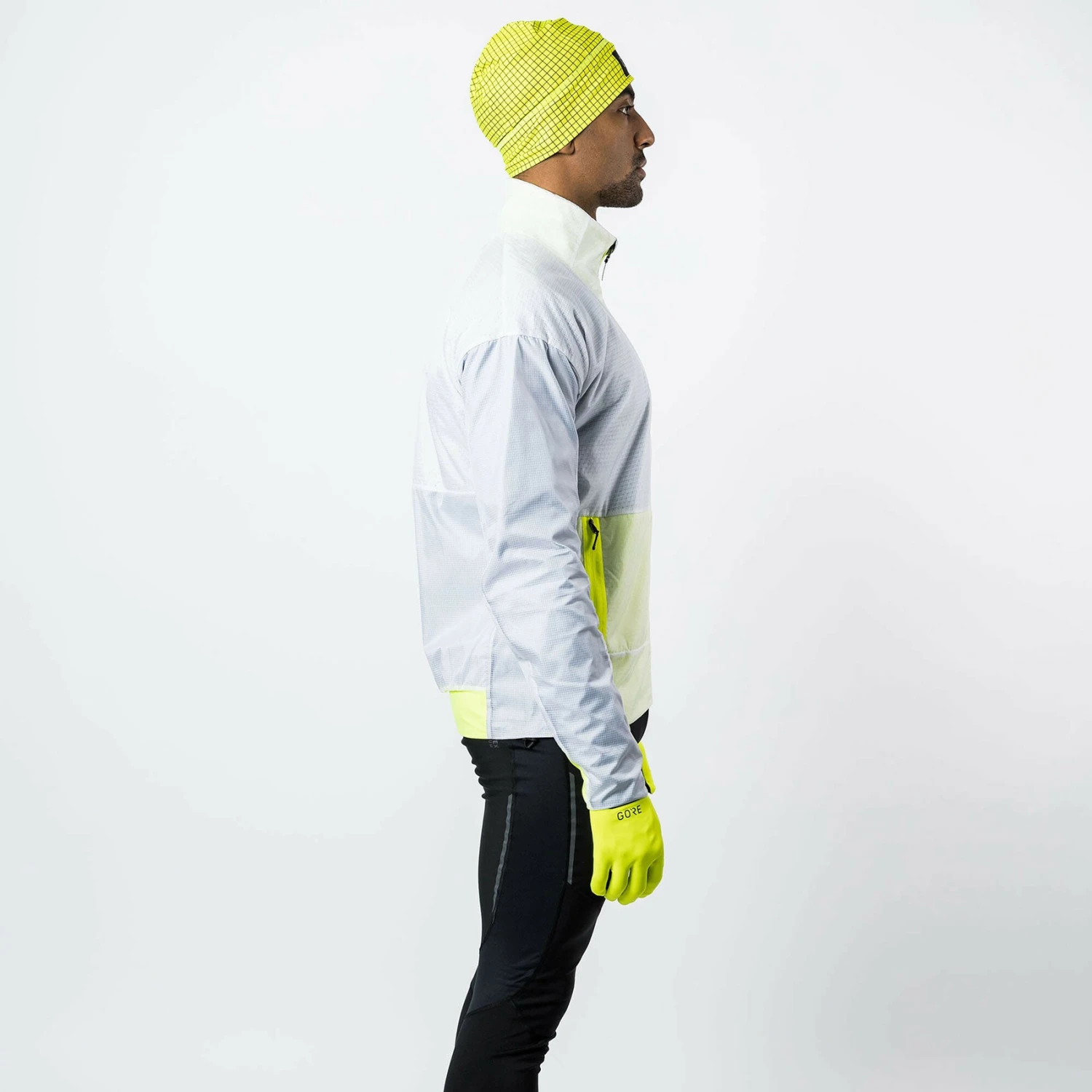 Gore Wear Men's Drive Jacket - White/Neon Yellow 5 Gore Wear Men's Drive Jacket - White/Neon Yellow - Image 3