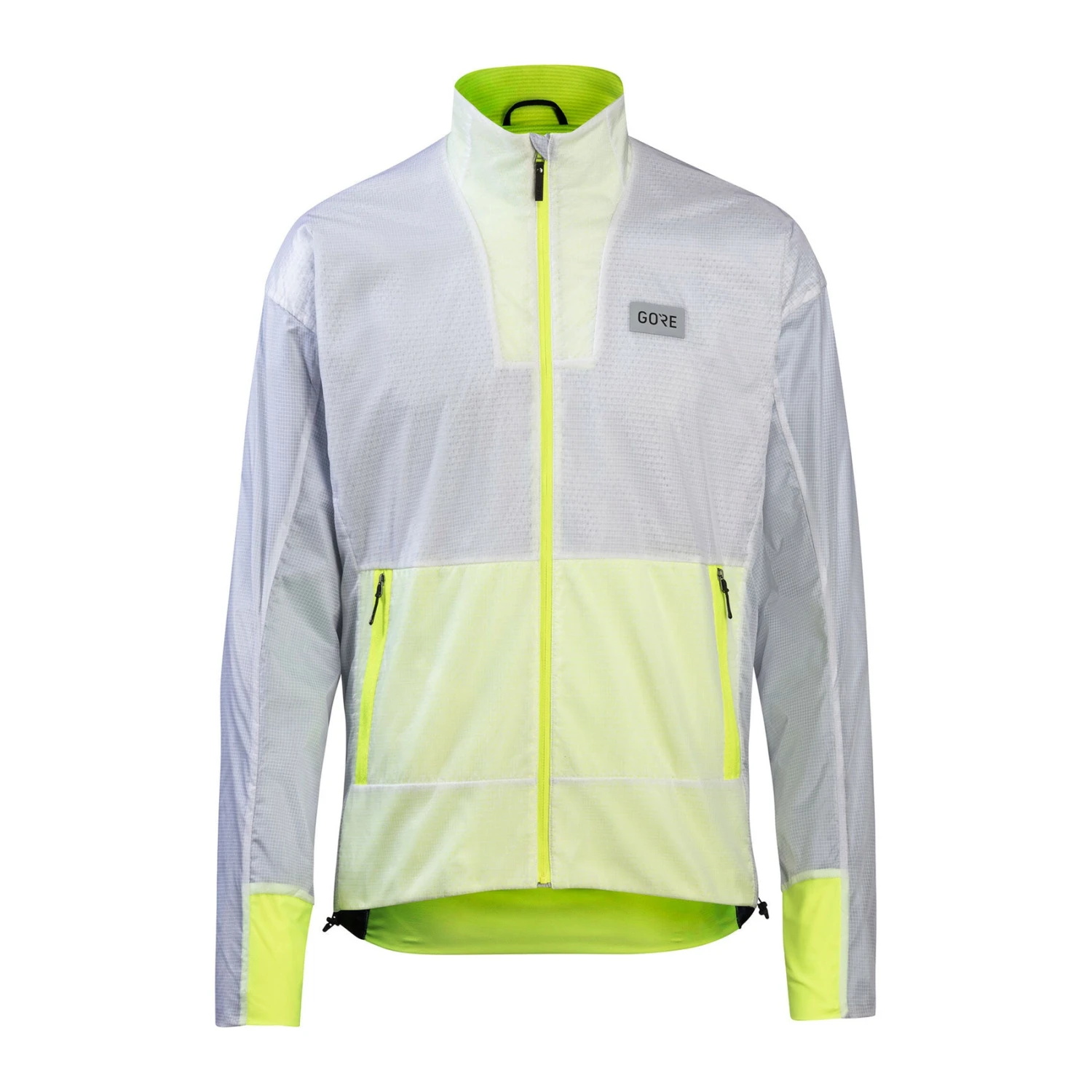 Gore Wear Men's Drive Jacket - White/Neon Yellow 3 Gore Wear Men's Drive Jacket - White/Neon Yellow