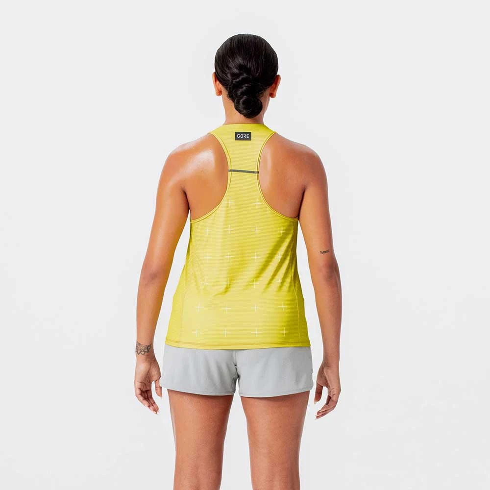Gore Wear Women's Contest Daily Singlet - Washed Neon Yellow 6 Gore Wear Women's Contest Daily Singlet - Washed Neon Yellow - Image 4