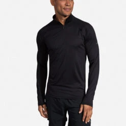 BROOKS Men's Dash 1/2 Zip Top - Black -Daily Flex Shop 211298 001 ma Dash Half Zip