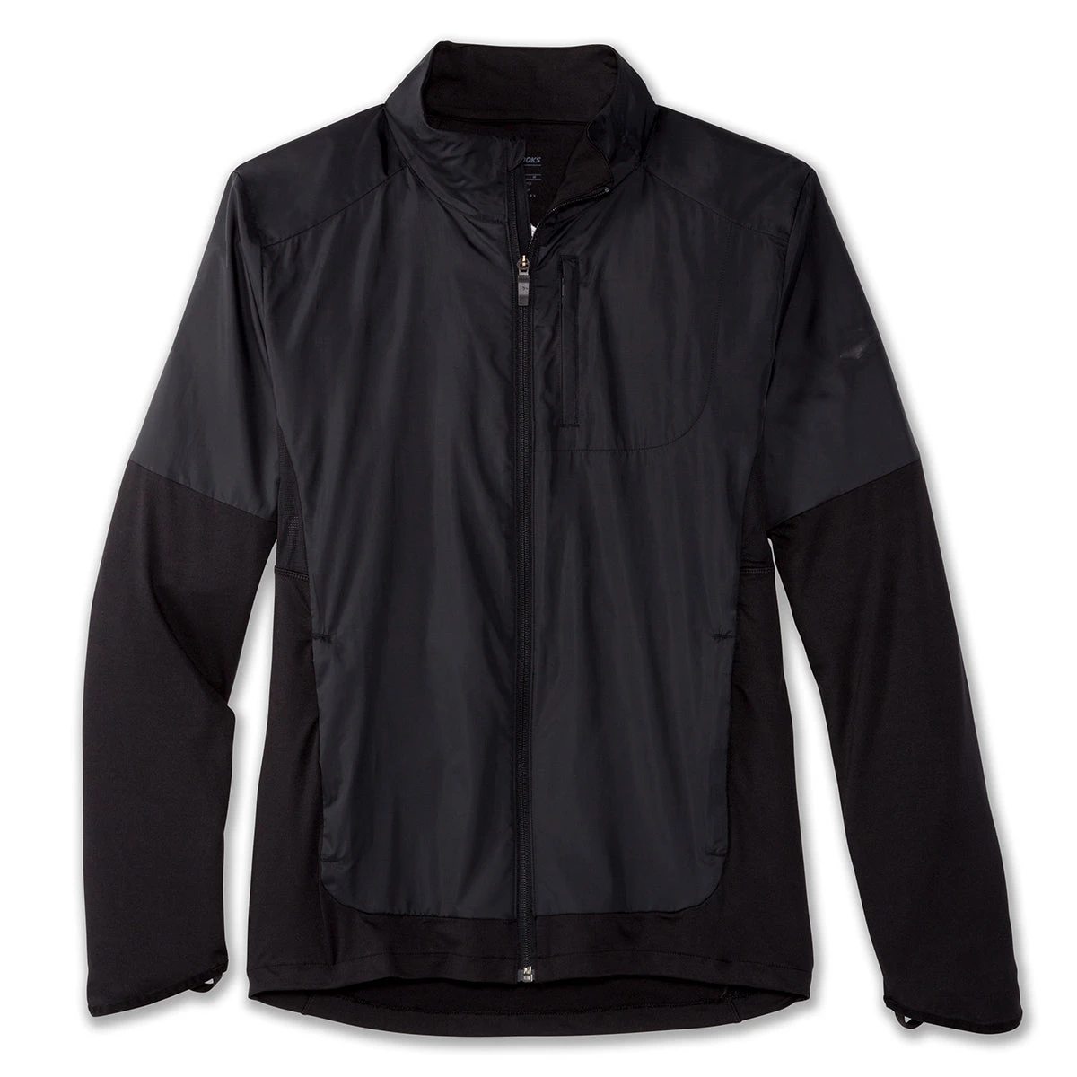 BROOKS Men's Fusion Hybrid Jacket - Black 3 BROOKS Men's Fusion Hybrid Jacket - Black