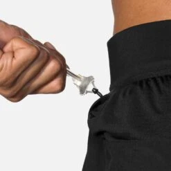 BROOKS Men's Sherpa Split Short 3in - Black -Daily Flex Shop 211329 001 D3 Sherpa 3in Split Short