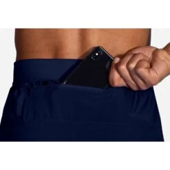 BROOKS Men's Sherpa 5" Short - Navy -Daily Flex Shop 211332 451 D2 Sherpa 5in Short