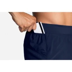 BROOKS Men's Sherpa 5" Short - Navy -Daily Flex Shop 211332 451 D3 Sherpa 5in Short