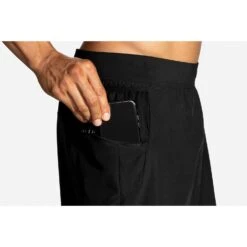 BROOKS Men's Sherpa 7" 2-In-1 Short - Black -Daily Flex Shop 211333 001 D2 Sherpa 7in 2in1 Short