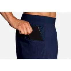 BROOKS Men's Sherpa 7" 2-In-1 Short - Navy 16 BROOKS Men's Sherpa 7" 2-In-1 Short - Navy -Daily Flex Shop 211333 451 D2 Sherpa 7in 2in1 Short