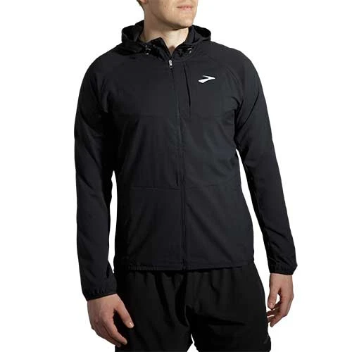 BROOKS Men's Canopy Jacket 2022 - Black 4 BROOKS Men's Canopy Jacket 2022 - Black - Image 2