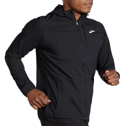 BROOKS Men's Canopy Jacket 2022 - Black 14 BROOKS Men's Canopy Jacket 2022 - Black - Image 12