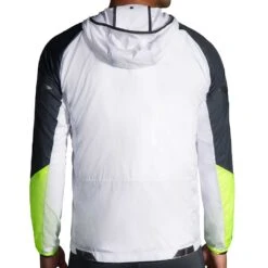 BROOKS Men's Run Visible Convertible Jacket - White/Asphalt/Nightlife -Daily Flex Shop 211406 134 MB Run Visible Convertible Jacket 1