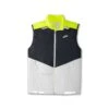 BROOKS Men's Run Visible Insulated Vest - White/Asphalt/Nightlife