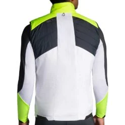 BROOKS Men's Run Visible Insulated Vest - White/Asphalt/Nightlife 10 BROOKS Men's Run Visible Insulated Vest - White/Asphalt/Nightlife -Daily Flex Shop 211407 134 MB Run Visible Insulated Vest 2