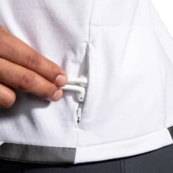 BROOKS Men's Run Visible Thermal Hoodie - White/Asphalt/Nightlife -Daily Flex Shop 211411 134 D2 Run Visible Thermal Hoodie