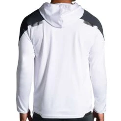 BROOKS Men's Run Visible Thermal Hoodie - White/Asphalt/Nightlife -Daily Flex Shop 211411 134 MB Run Visible Thermal Hoodie