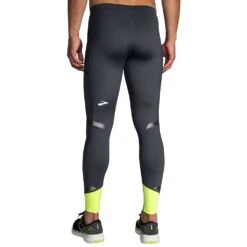 BROOKS Men's Run Visible Tight - Asphalt/Nightlife -Daily Flex Shop 211412 044 MB Run Visible Tight 1
