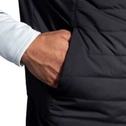 BROOKS Men's Shield Hybrid Vest 2.0 - Black -Daily Flex Shop 211416 001 D2 Shield Hybrid Vest 2