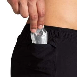 BROOKS Men's High Point 7" 2-in-1 Short - Black -Daily Flex Shop 211454 001 D5 High Point 7in 2in1 Short