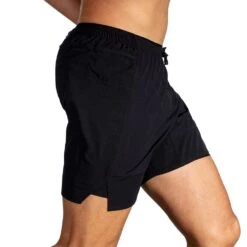 BROOKS Men's High Point 7" 2-in-1 Short - Black -Daily Flex Shop 211454 001 MV High Point 7in 2in1 Short