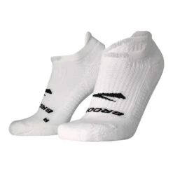 BROOKS Unisex Ghost No Show Sock - White -Daily Flex Shop 280498 100 LF Ghost No Show