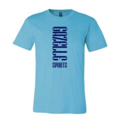 Unisex Vertical Gazelle Sports Jersey Short Sleeve Tee - Turquoise