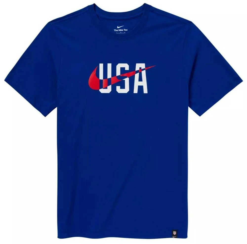 Nike Men's USA Swoosh Fed WC22 Tee - Bright Blue 2 Nike Men's USA Swoosh Fed WC22 Tee - Bright Blue