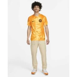 Men's Nike Netherlands 2022/23 DF Stadium Home Jersey - Laser Orange/Black