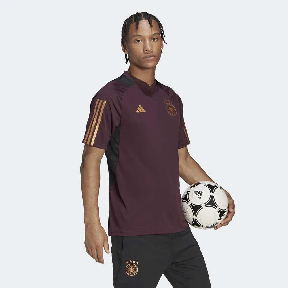 ADIDAS Men's Germany 2022 Tiro Training Jersey - Shadow Maroon 4 ADIDAS Men's Germany 2022 Tiro Training Jersey - Shadow Maroon - Image 2