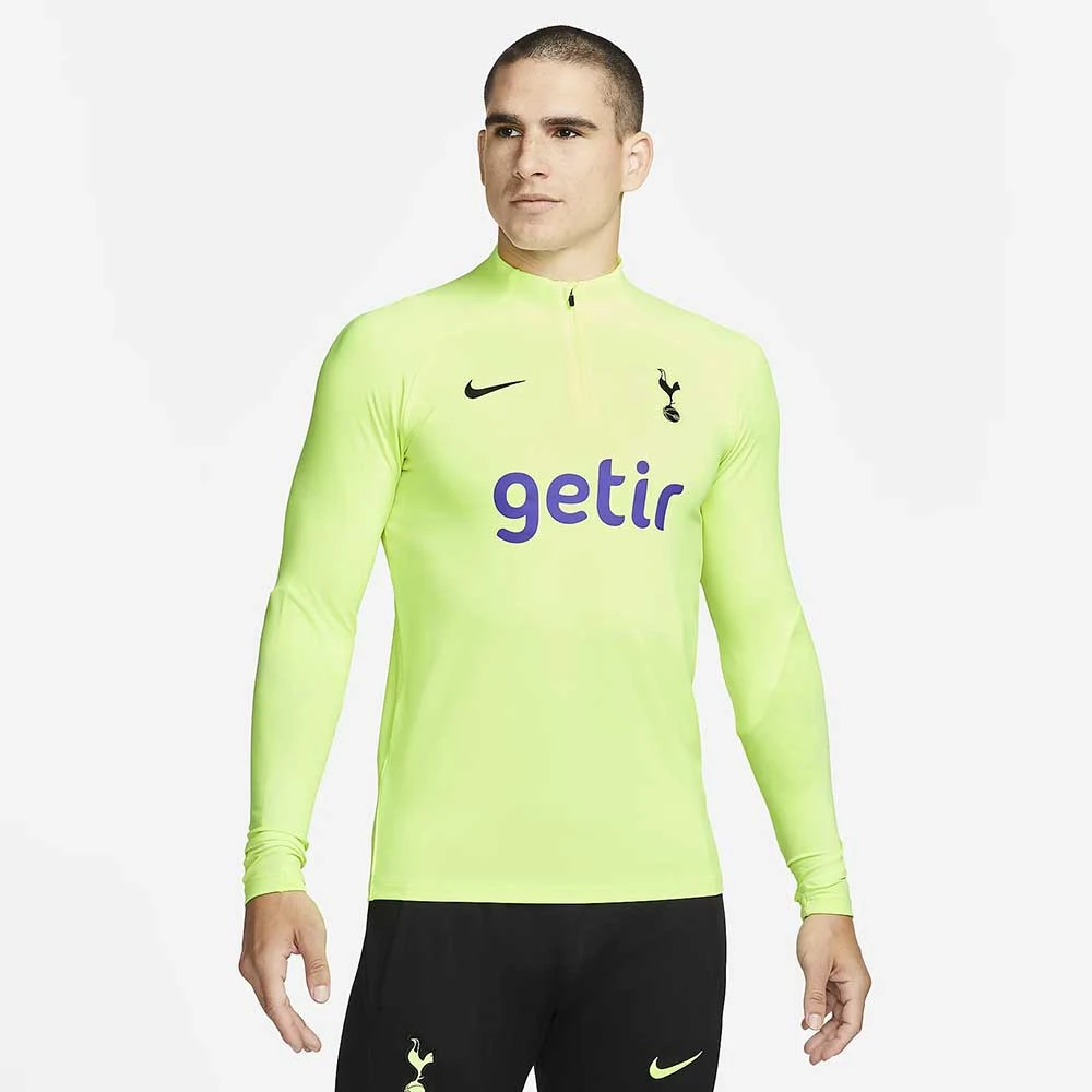 Nike Men's Tottenham Hotspur Strike Dri-FIT Drill Top - Volt/Black 3 Nike Men's Tottenham Hotspur Strike Dri-FIT Drill Top - Volt/Black