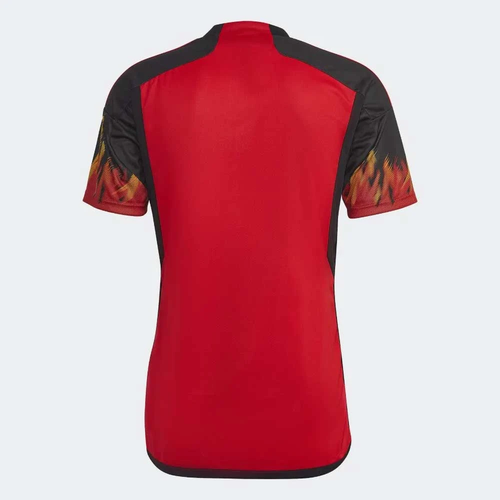 ADIDAS Men's Belgium 2022 Home Jersey - Red/Black 8 ADIDAS Men's Belgium 2022 Home Jersey - Red/Black - Image 6