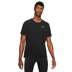 Daily Flex Shop 15 Men's Nike Rise 365 Dri-FIT Short-Sleeve Running Top- Black