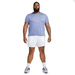 Men's Nike Dri-FIT Rise 365 Short Sleeve Running Top - Game Royal/Heather/Reflective Silver -Daily Flex Shop AURORA CZ9184 482 PHSYM011 2000