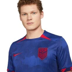 Men's USMNT 2023 Stadium Away Nike Dri-FIT Soccer Jersey - Hyper Royal/Loyal Blue/Speed Red/Speed Red -Daily Flex Shop AURORA DR3971 405 PHSYM001 2000