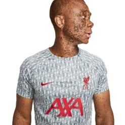 Nike Men's Liverpool FC Prematch Short Sleeve - Wolf Grey/Tough Red -Daily Flex Shop AURORA DR4904 013 PHSYM001 2000