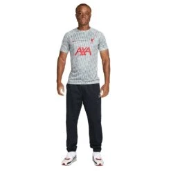 Nike Men's Liverpool FC Prematch Short Sleeve - Wolf Grey/Tough Red -Daily Flex Shop AURORA DR4904 013 PHSYM005 2000