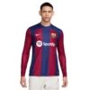 Men's FC Barcelona 2023/24 Stadium Home Nike Dri-FIT Long-Sleeve Soccer Jersey- Deep Royal Blue/Noble Red/White 2 Men's FC Barcelona 2023/24 Stadium Home Nike Dri-FIT Long-Sleeve Soccer Jersey- Deep Royal Blue/Noble Red/White -Daily Flex Shop AURORA DX2636 456 PHSFM001 2000 1