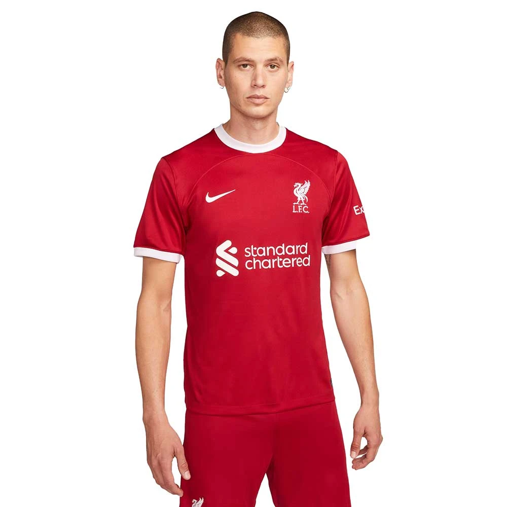 Nike Men's Liverpool FC 2023/24 Stadium Home Jersey - Gym Red/White 4 Nike Men's Liverpool FC 2023/24 Stadium Home Jersey - Gym Red/White - Image 2