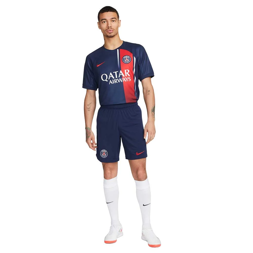 Nike Men's Paris Saint-Germain 2023/24 Stadium Home Dri-FIT Jersey - Midnight Navy/University Red 8 Nike Men's Paris Saint-Germain 2023/24 Stadium Home Dri-FIT Jersey - Midnight Navy/University Red - Image 6