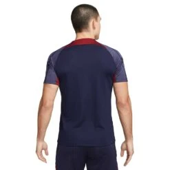 Men's Paris Saint-Germain Strike Nike Dri-FIT Knit Soccer Top- Blackened Blue/Blackened Blue/Team Red/Gold Suede -Daily Flex Shop AURORA DX3022 499 PHSBM001 2000