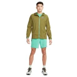 Men's Nike Trail Lightweight Jacket - Olive Flak/Spring Green -Daily Flex Shop AURORA DX6883 368 PHSYM006 2000 1