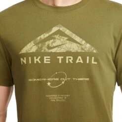 Men's Nike Dri-Fit Run Trail Tee- Olive Flak -Daily Flex Shop AURORA DZ2727 368 PHSYM002 2000 2
