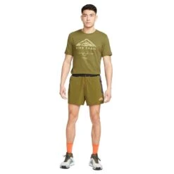 Daily Flex Shop 13 Men's Nike Dri-Fit Run Trail Tee- Olive Flak