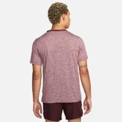 Nike Men's DriFit Rise 365 Short Sleeve - Dark Beetroot -Daily Flex Shop CZ9184 638 PHSBM001