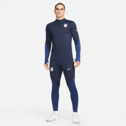 Nike Men's USA DF Strike Drill Top -Obsidian/Bright Blue/White -Daily Flex Shop DH6462 451 PHSYM004 2000