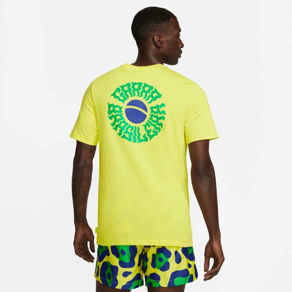 Nike Men's CBF Voice World Cup 22 Tee - Dynamic Yellow 8 Nike Men's CBF Voice World Cup 22 Tee - Dynamic Yellow - Image 6