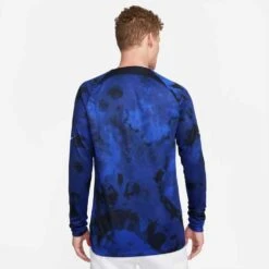 Men's Nike USA Dri-Fit 2022/23 Stadium Away Long Sleeve Jersey - Bright Blue/White -Daily Flex Shop DN0671 452 PHSBM001
