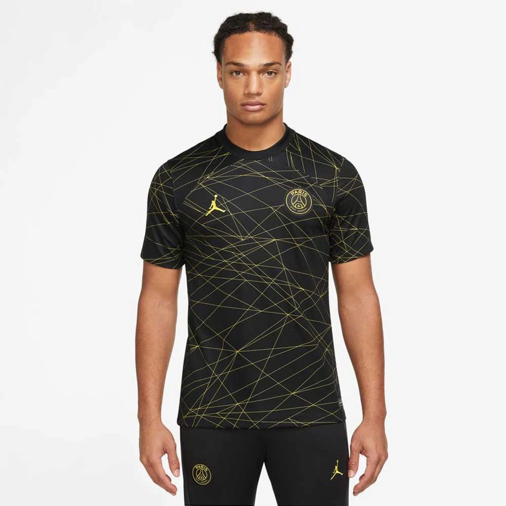 Nike Men's Paris Saint-Germain 2023/24 Stadium Fourth Jersey - Black/Tour Yellow 4 Nike Men's Paris Saint-Germain 2023/24 Stadium Fourth Jersey - Black/Tour Yellow - Image 2