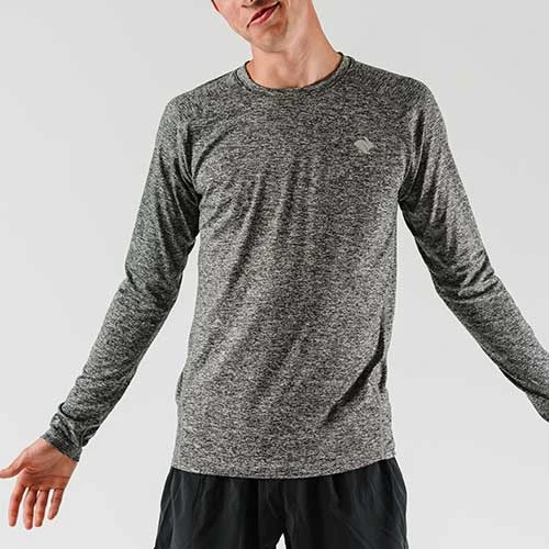 Men's EZ Tee Long Sleeve - Charcoal 4 Men's EZ Tee Long Sleeve - Charcoal - Image 2