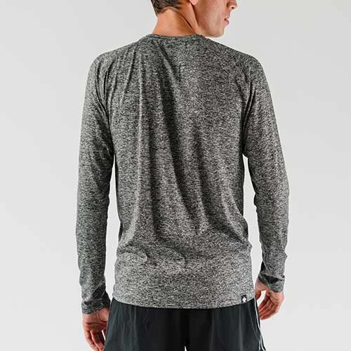 Men's EZ Tee Long Sleeve - Charcoal 6 Men's EZ Tee Long Sleeve - Charcoal - Image 4